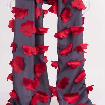 Foulard Fleur en Soie Naturelle