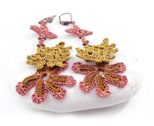 Boucles d'oreilles "KAPADOKYA" double, automne