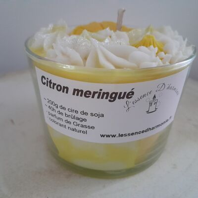 Bougie gourmande citron meringué