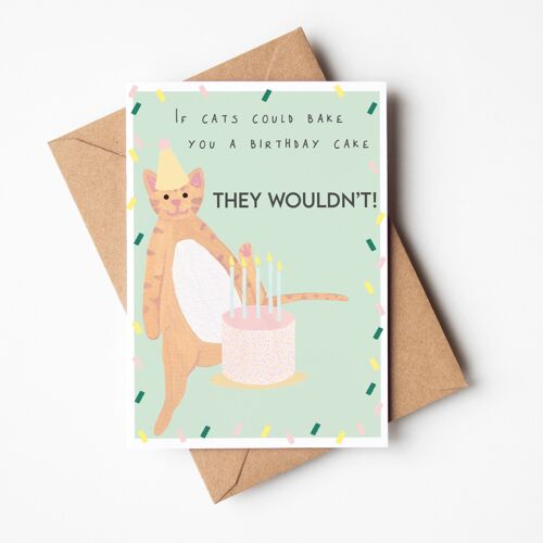 Cat Birthday Card