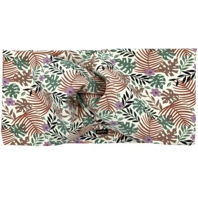 Headband Bandeau Monstera Jersey