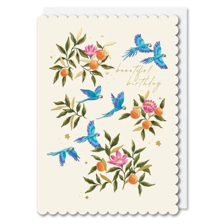 Biglietto d'auguri per uccelli