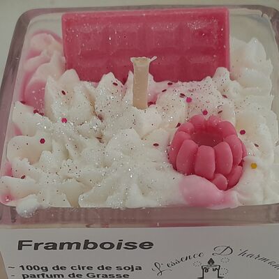 Bougie gourmande framboise