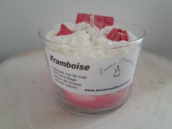 Bougie gourmande framboise 6