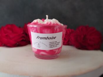 Bougie gourmande framboise 9