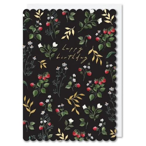 Strawberries Birthday Card