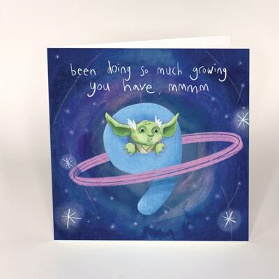 9th birthday card - Yoda