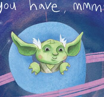 Carte 9ème anniversaire - Yoda 2