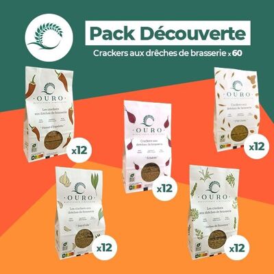 [Pack découverte] Crackers apéritif aux drêches de brasserie - 100g x60