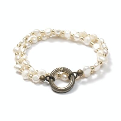 Pulsera Pearl Mix&Match Tahiti Sahara