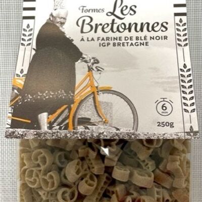 "New" Shaped pasta "Les Bretonnes" with buckwheat IGP Bretagne 250 g