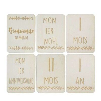 Set of 15 "Rectangle" step cards