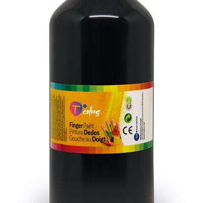 PEINTURE AU DOIGT TCOLORS 500ml noir