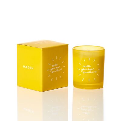 Bougie parfumée Vibe - Créez votre propre soleil - Citrons, olive et soleil
