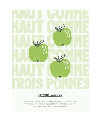 Haut comme trois pommes - Affiche Gourmande 2