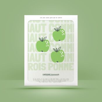 Haut comme trois pommes - Affiche Gourmande 3