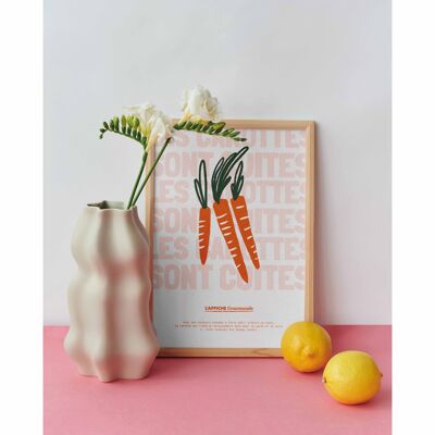 Les carottes sont cuites - Affiche Gourmande