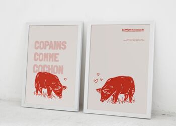 Diptyque - Copains comme cochon  - Affiche Gourmande BEST SELLER 2