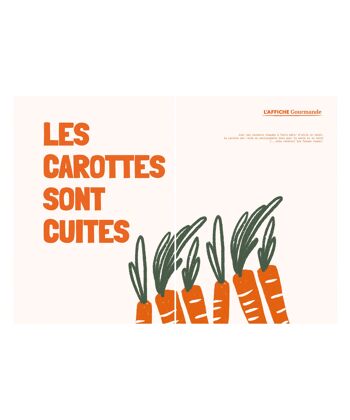 Diptyque - Les carottes sont cuites - Affiche Gourmande   BEST SELLER 2