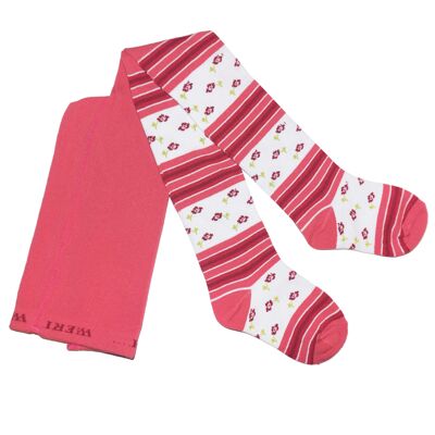 Collant per bambini >>Fiori Rosa<<