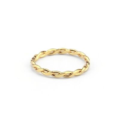 Anillo marino bañado en oro