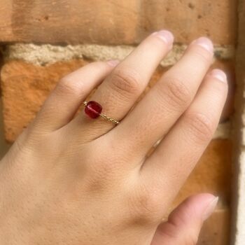 Bague Charlie Cerise 2