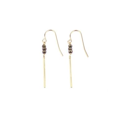 Mina Pyrite Earrings