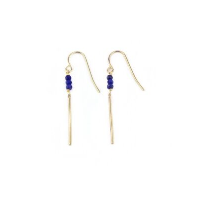 Boucles d'oreilles Mina Lapis lazuli