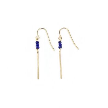 Boucles d'oreilles Mina Lapis lazuli 1