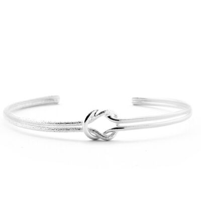 Silver plated Linked bangle