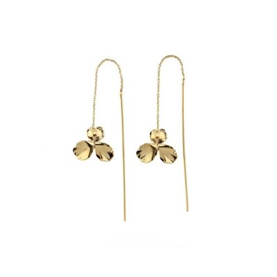 Pendientes Josie dorados con oro fino