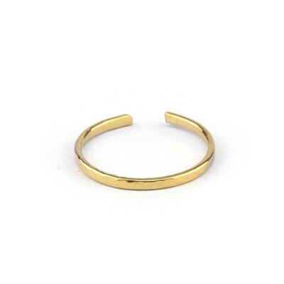Gold-plated hammered Julie ring