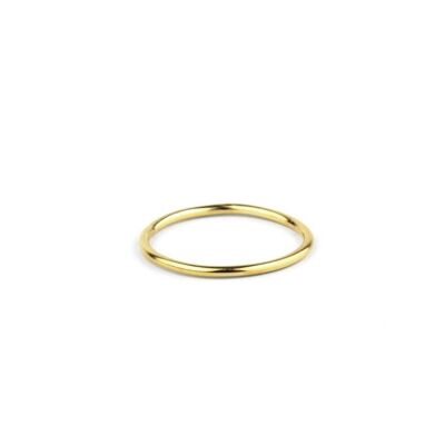 Gold Plated Smooth Knuckle Ring