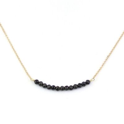 Mina Black Spinel Necklace