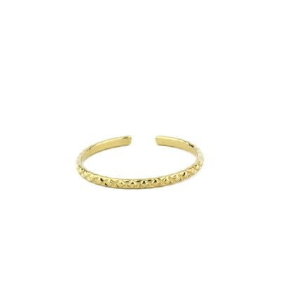 Gold plated cross ring