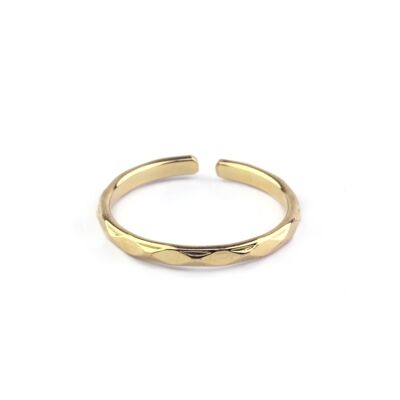 Gold plated Harlequin ring
