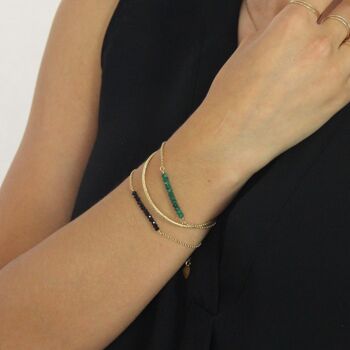 Bracelet Mina malachite 2