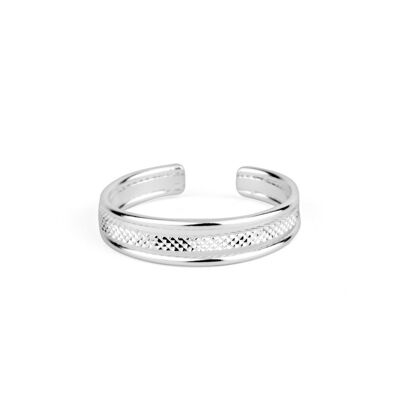 Anillo Palermo bañado en plata