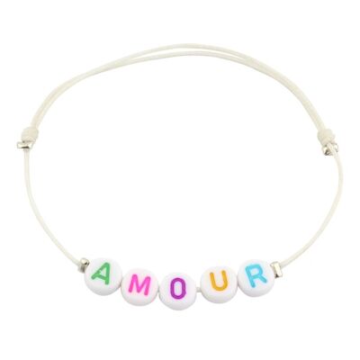 Pulsera sencilla arcoíris personalizable