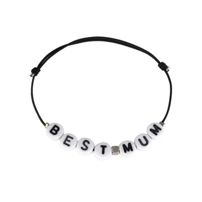 Bracciale con lettere cubiche