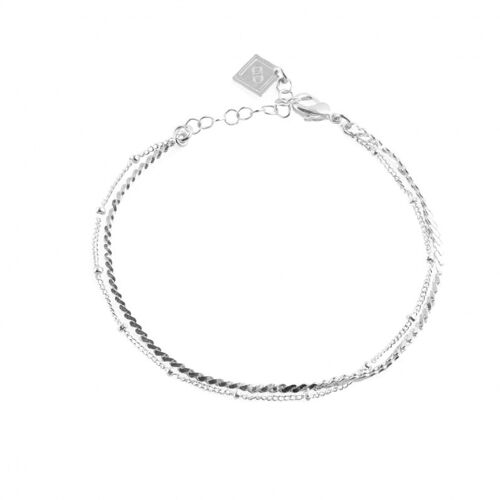 Bracelet Judith plaqué argent