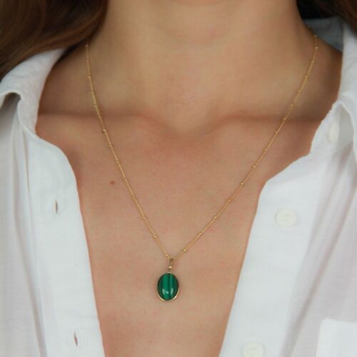 Collier Justine Malachite