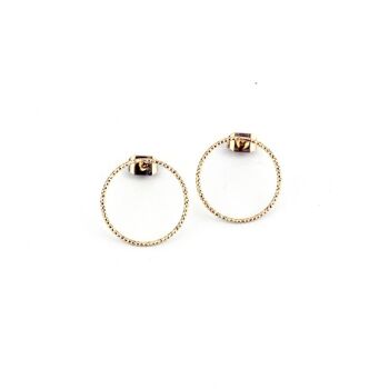 Boucles d'oreilles Puces Sophie 2