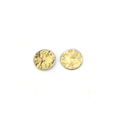 Moon M stud earrings