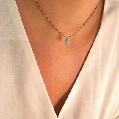 Collana in lurex Iti Amazonite