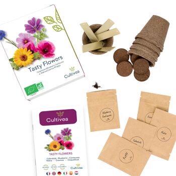 Mini Kit Prêt à Pousser Fleurs Comestibles BIO* 3