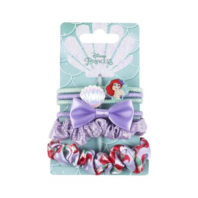 Set of 6 The Little Mermaid Scrunchies - 4 Scrunchies and 2 Scrunchies