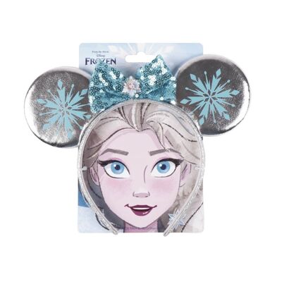 Frozen Fantasy Stirnband – Silber mit Ohren und Schleife