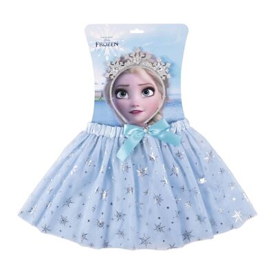 Frozen Tutu and Headband Set - with Crown - Blue