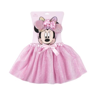 Tutù e fascia per capelli Minnie Mouse - con orecchie e fiocco - rosa